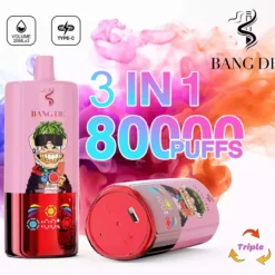 Alternative view of BANG DE 80K Einweg Vape 80k Züge 3 Aromen Dual Mesh Coil Airflow Großhandel