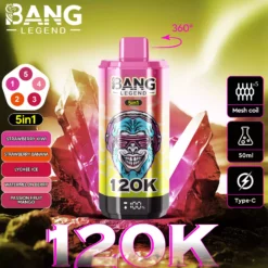 Alternative view of BANG LEGEND 120000 Züge 5 in 1 Einweg Vape Großhandel