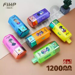 Alternative view of FIHP 120000 120K Züge 6in1 Einweg Vape Großhandel ab 10 Stück