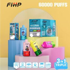 Alternative view of FIHP 60000 Züge 3in1 Triple LED Display Einweg Vape Großhandel