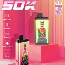 Bang Box 50K Züge Doppelgeschmack Digital Display Einweg Vapes Großhandel