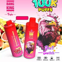 BANG KING Triple 100K Züge DSK043 3 in 1 Disposable Vape Mesh Coil Großhandel