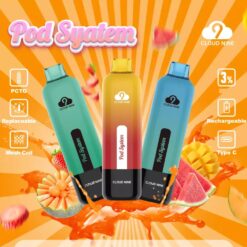 CLOUD NINE Q24 12K Züge wiederaufladbar austauschbar Disposable Vape Grosshandel