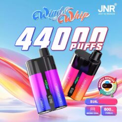 JNR Wind Whip 44K Züge 2 in 1 Einweg Vape Großhandel Mesh Coil Smart Screen