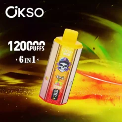OKSO 6in1 Einweg Vape 120k Züge mit LED Display Geschmacksvielfalt Grosshandel