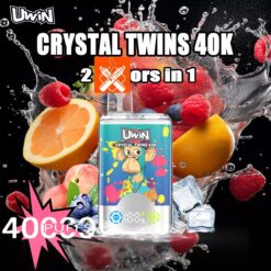 Uwin RandM TWINS Crystal 40000 Züge Doppelgeschmack Einweg Vape Großhandel