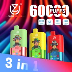 UZY 3 in 1 60000 Züge 3 Kammern Einweg Vape Großhandel ab 10 Stück
