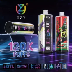 UZY SHISHA HOOKAH KING 120K Einweg Vape Großhandel Smart Display