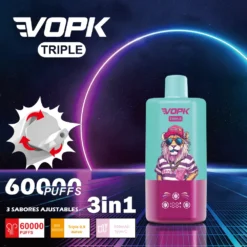 VOPK TRIPLE 60000 Züge 3 in 1 Geschmacksrichtungen Einweg Vape Großhandel