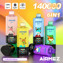 AIRMEZ FOX 140K 6in1 Einweg Vape Großhandel Display 6 Sorten