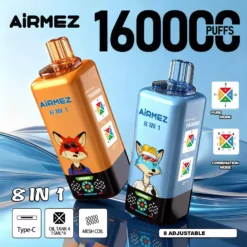 AIRMEZ FOX 8 IN 1 160K Züge Einweg Vape Großhandel Multi Tank Mesh Coil