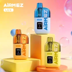 AIRMEZ LUX 60K Züge Einweg Vape Großhandel Boost Button Klarsichttank Dual Mesh