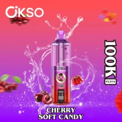 Alternative view of OKSO TORNADO 100K Einweg Vape mit 100000 Zügen Dual Mesh Coil RGB LED Großhandel