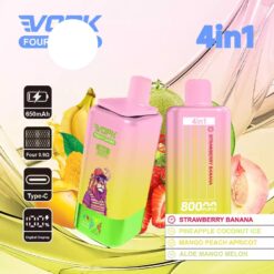 Alternative view of VOPK Four Tastes 80K 4 in 1 Einweg Vape LED Display Großhandel Europa